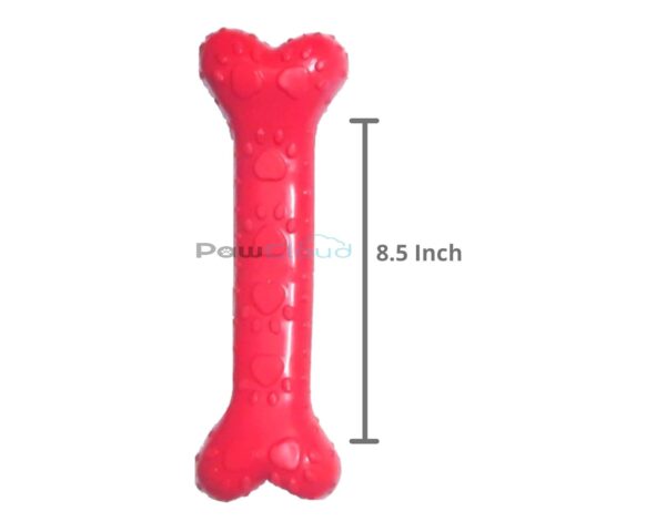 Rubber Chew Dog Bone Toy, Large - 8.5 inch, Color May Vary
