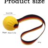 61AH4QNnV6L._SL1500_.jpg Ball with Rope, Durable Dog Toys for Large Dogs and Puppies, Interactive Dog Rope Toy for Training and Play Ball for Dental Clean(15.7in)