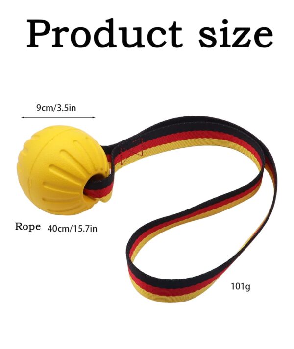 61AH4QNnV6L._SL1500_.jpg Ball with Rope, Durable Dog Toys for Large Dogs and Puppies, Interactive Dog Rope Toy for Training and Play Ball for Dental Clean(15.7in)