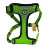 Foodie Puppies Nylon Reflective Flamingo Stitching Dog Chest Harness with Foodie Puppies Nylon Reflective Flamingo Stitching Dog Chest Harness with Elastic Padded Handle - Size: Chest Girth 52-92cm (Large, Neon Green)