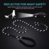 Reflective Adjustable Pet Leash for Dogs and Cats| Durable and Comfortable| Strong Nylon with Padded Handle| Straps Dogs Perfect for Harness and Neck Collar Belts