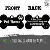 No-Pull Dog Harness with Custom Name Tag | Adjustable Reflective Pet Vest for Medium & Large Dogs | Soft Padded, Front & Back Leash Clip (Midnight Black, Medium)