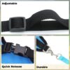 61BOoheMjuL._SL1080_.jpg Urbane Home Reflective Dog Harness With Adjustable Leash|Breathable Polyester Mesh Fabric With Top carry Handle|Small Size|HAT-818|Comfortable No-Pull Grip|Quick Release Buckles|Stylish Design|Blue