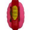 Chew Squeaky Hot Dog & Pizza Toys for Dogs – Fun, Durable, Non-Toxic Interactive Chew Toys for Play, Teething, and Dental Health – Set of 2-Orange