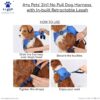 61C-IEbDP-L._SL1024_.jpg A+a Pets' 2in1 No Pull Dog Harness & Leash Combo | Handsfree Multi Function Pet Vest with Built-in Retractable Leash | Automatic Comfortable Body Belt (XL, Orange)