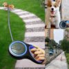 61CFyIIhoUL._SL1001_.jpg PetVogue Retractable Dog Lead Extending Leash - Extension Lead with Anti-Slip Brake, Release Button, Anti-Twist Lobster Clip, Soft Grip Handle - for Small, Medium, Large Pets - Blue, 5 Metre