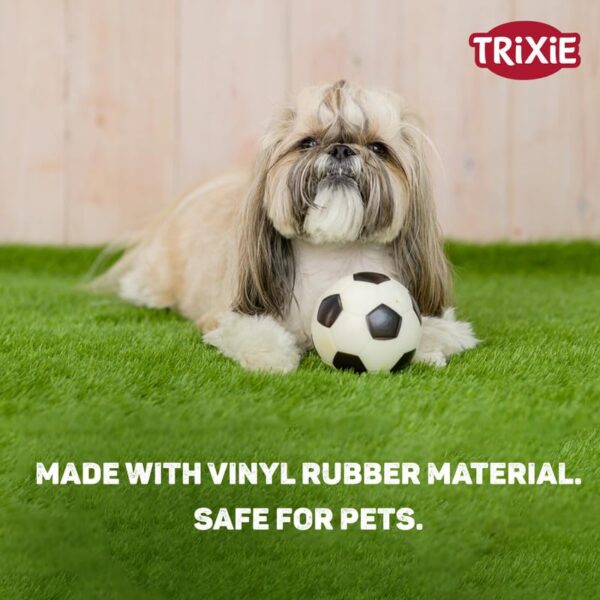 61CpzBrNGiL.jpg Trixie Football Vinyl Rubber Dog Toy - L, 10 cm | Durable, Non-Toxic Chew Toy for Dog of All Breeds Recommendation, Lightweight and Attractive in Color to Keep Your Pet Engaged for Hours