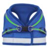 Kuber Industries Dog Chest Harness with Nylon Leash I No Pull, Soft Padded and Breathable Dog Vest I Adjustable, Reflective I Easy Control Dog Chest Belt I (Medium, Blue)