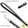 YellowCult Dog/Cat Collar Leash Set with Adjustable Soft Nylon Paw Print Pet Collar for Cats, Puppies, Small Dogs, Fat Rabbits Walking Training, Bell & Quick Release Buckle Safety Lock -[Pink]