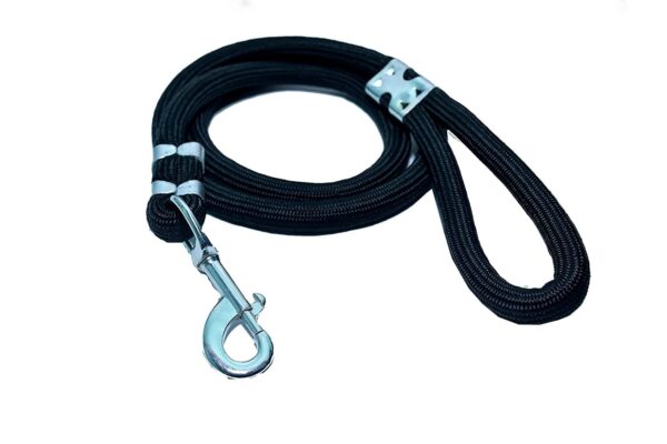 PSK PET MART Dog Combo Pack of Harness, Neck Collar Belt and Rope Set (Black, Medium)
