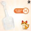 PET WORLD Cat Litter Scooper| Small Scoop Size | Easy and Convenient to Use | for Quick & Hygienic Waste Removal | Effortless Clean-Up| Highly Durable Cat Poop Scooper | White |