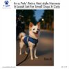 61FPyXfC6L._SL1500_.jpg A+a Pets' Retro Vest Harness & Leash Set | No Pull, No Escape, Breathable, Cute Combo for Puppies, Small Dogs, Cats (Comic, S)