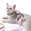 61FBjETvt8L._SL1200_.jpg Qpets® Cat Harness and Leash Set, Outdoor Harness for Cat with Quick Release Buckle Adjustable Cat Harness for Small Cats, Lightweight Soft Walking Travel Petsafe Harness