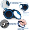 61FYFLr34GL._SL1001_.jpg PetVogue Retractable Dog Lead Extending Leash - Extension Lead with Anti-Slip Brake, Release Button, Anti-Twist Lobster Clip, Soft Grip Handle - for Small, Medium, Large Pets - Blue, 5 Metre
