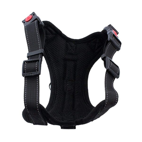 PSK PET MART Dog Harness Adjustable Vest Chest Belts (54-70Cm Neck,63-84Cm Girth) Dog Standard Harness (Large, Red) and Dog Leash 15mm(Color May Vary)