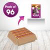 61Fz5WrdsfL._SL1000_.jpg Whiskas Wet Cat Food for Adult Cats (1+Years), Chicken in Gravy Flavour, 96 Pouches (96 x 85g) & Cat Treat, Tasty Chicken Flavour - 85 g