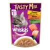 61G1TybySfL._SL1000_.jpg Whiskas Adult (1+ year) Tasty Mix Wet Cat Food Made With Real Fish, Chicken With Salmon Wakame Seaweed in Gravy - Pack of 12 (70g x 12)