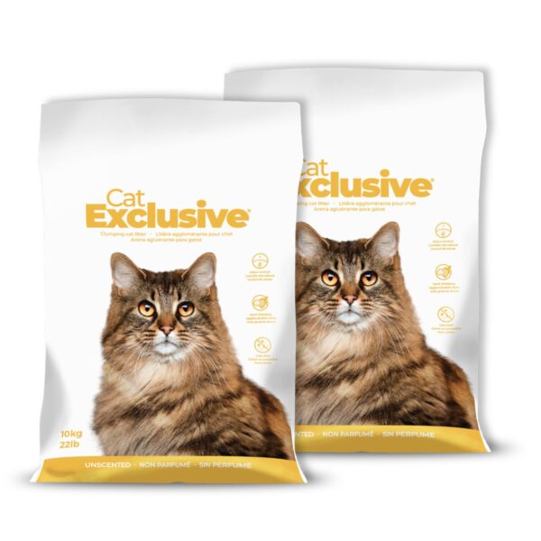 Cat Litter for All Breed Cats Scoopable, Unscented, Clumping - User-Friendly Solution for All Cat Owners New Packaging 10 Kg Bag Pack of 2