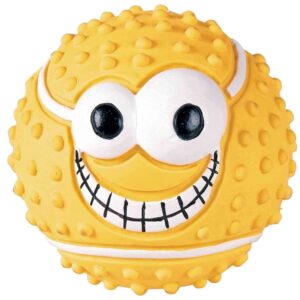 TRIXIE Latex Sport Ball with Motif, Dog Toy (Assorted Colours, 7 cm)