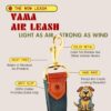 61GUaoUdXhL._SL1080_.jpg Vama AIR Leash Sustainable & EcoFriendly 100% Natural Cotton Solid Brass Hook Super Durable Anti Slip Leash for Small Dogs 5 Feet Long X 0.75 Inch Wide Hand Made British Racing Green