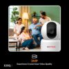 61HCXz2IU1L._SL1200_.jpg CP PLUS 3MP Full HD Smart Wi-Fi CCTV Camera | 360° Pan & Tilt | CTC Cyber Secure Tech | View & Talk | Motion Tracking | Night Vision | SD Card (Up to 256GB) | Alexa & OK Google | CP-E35Q