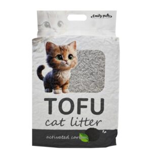 Emily Pets Tofu Flushable Clumping Cat Litter (Corbon-6L)