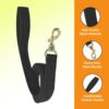 Tactical Dog Harness with Leash | Dog Training Belt | Adjustable Size for Giant Dogs | Recommended for 40-90 Kg Pet (Black, XL)