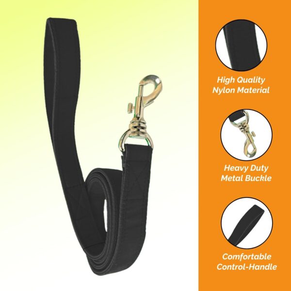 Tactical Dog Harness with Leash | Dog Training Belt | Adjustable Size for Giant Dogs | Recommended for 40-90 Kg Pet (Black, XL)