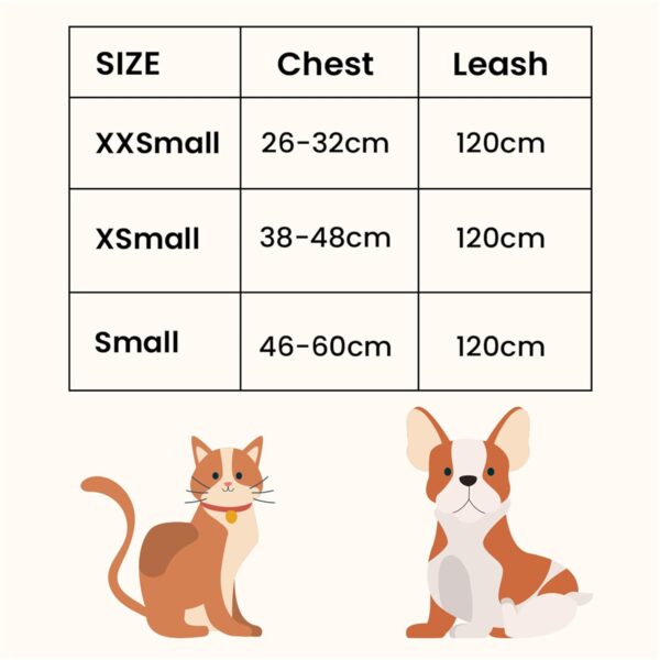 Kuber Industries 1 to 3 Months Small Dog/Cat Chest Harness with Nylon Leash I No Pull, Soft Padded and Breathable Pet Vest I Adjustable, Reflective I Easy Control Pet Chest Belt I (XX-Small,Red)