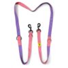 A+a Pets’ Multi-Function Cotton Leash to Walk 2 Dogs | A+a Pets’ Multi-Function Cotton Leash to Walk 2 Dogs | Long, Short, Hands Free, Traffic, Running, Walking | Adjustable, Soft Comfortable (Pink & Purple)