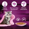 61IH0aMc5L._SL1100_.jpg Whiskas Tasty Mix Kitten (2-12 Months) Wet Cat Food, Seafood Cocktail Carrot Flavour in Gravy, 70 g x 14, 100% Complete & Balanced Nutrition for Kittens