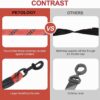Petology Dog Leash 5FT Long, ½ Inch Thick Reflective Heavy Duty Rope with Anti-Slip Padded Handle for Small & Medium Dogs (Red, 5 Feet - Small & Medium Dogs)