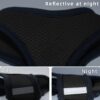 Heart Home Reflective Dog Harness With Adjustable Leash|Breathable Polyester Mesh Fabric With Top carry Handle|Medium Size|HAT-818|Comfortable No-Pull Grip|Quick Release Buckles|Black