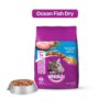 Whiskas Adult Cat Food Combo - Ocean Fish Dry, 3kg + Tuna in Jelly, 85g (6 Pouches)