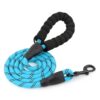 HANK Dog Leash | 3M Reflective Dog Rope | Soft Comfortable Handle | Heavy Duty Belt Hook | (Suitable Up to 10KG - Small Breed) - 5 Feet Long (S - Cyan Blue)