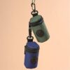 Side Opening for Easy Extraction Dog Poop Bag Dispenser Easy to Carry with Hook and Loop Closure Dog Poop Bag Holder Smooth Zipper Closure(Green)