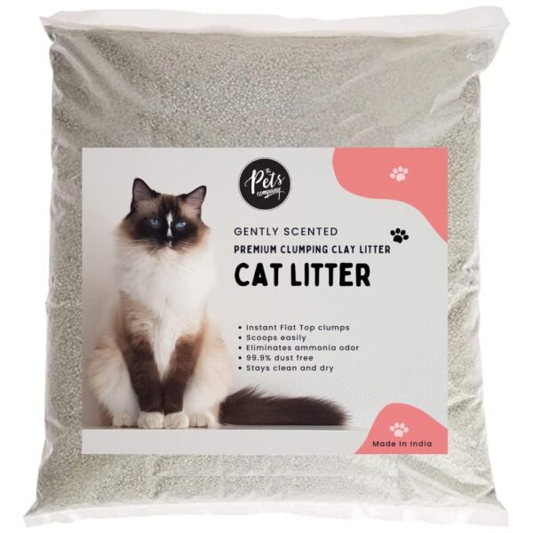The Pets Company Natural Clay Scoopable Clumping Bentonite Cat Litter, 1 Kg
