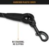 Active Pets Heavy Duty Nylon Dog Leash | 3M Highly Reflective Dog Rope Leash | Soft Padded Handly Dog Belt for Medium Large Dogs Walking Running Leash (Black)