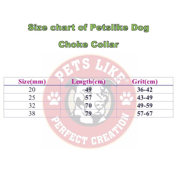 Pets Like Dog Choke Collar Maroon Color| Half Chain Collar| Half Choker Stainless Steel Dog Collars (20MM) (GE-PL0005D)