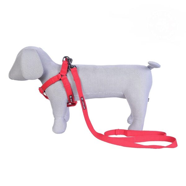 Pets Like Spun Poly V Harness with Leash Set Red Pets Like Spun Poly V Harness with Leash Set Red (Medium)