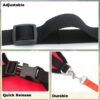 Kuber Industries 1 to 3 Months Small Dog/Cat Chest Harness with Nylon Leash I No Pull, Soft Padded and Breathable Pet Vest I Adjustable, Reflective I Easy Control Pet Chest Belt I (XX-Small,Red)