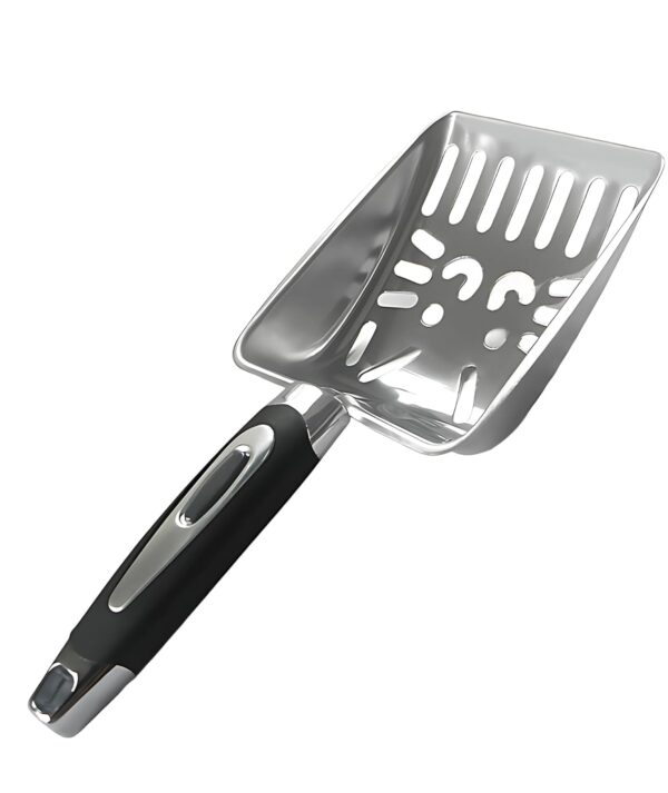 Cat Litter Scooper, Scooper for Cats, Cat Litter Scoop, Durable Stainless Steel Kitty Litter Shovel with Ergonomic Handle for Efficient Cleaning