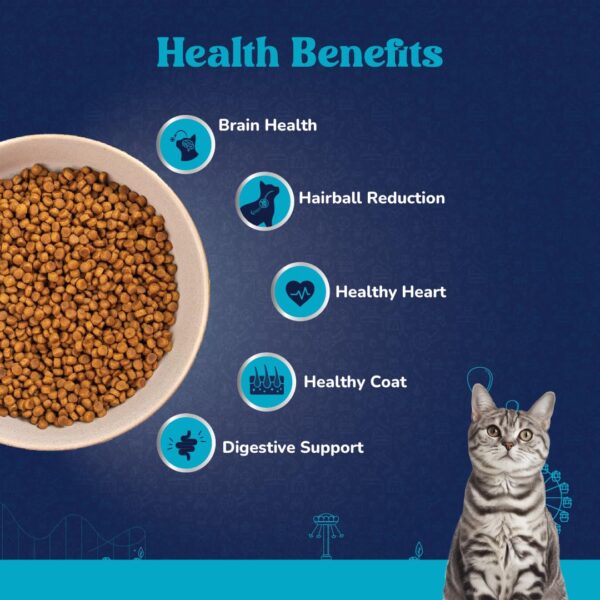 Carniwel Ocean Fish & Krill Dry Cat Food for Adult Cats, 3kg Pack + Free 12L Storage Container