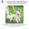 A+a Pets' Combo of 3-in-1 Backpack, Harness & Leash Set for Dogs, Puppies & Cats - Soft Breathable Cotton Cute Checks Design (S, Stripes Blue)