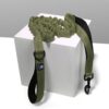 61M6lYcXCDL._SL1000_.jpg Hank Military Dog Leash | Heavy Duty Metal Hook | 3M Reflective | Stretchable Large Rope | Soft Double Handle | Suitable for Training, Walking, Adventure (Army Green 6 Feet)