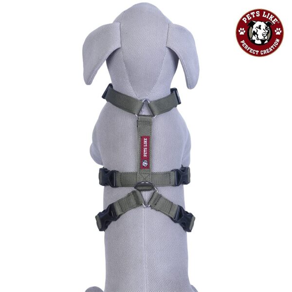 61MVyKOWDS._SL1000_.jpg Petslike Double H Harness Olive Green(Size Large), Olive Green, Large, 250 g