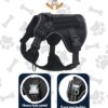 Dog Harness Tactical Dog Reflective Vest with Leash Pet Harness Military Standard Grade Material All Dog Breeds (Medium)