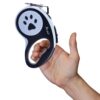 Dog Leash, Pet Products, Dog Chain, Pet Retractable Dog Leash, Anti-Slip Handle One Button Lock & Release, Cat & Dog Rope - Small, Medium, Large (Blue, 5m)