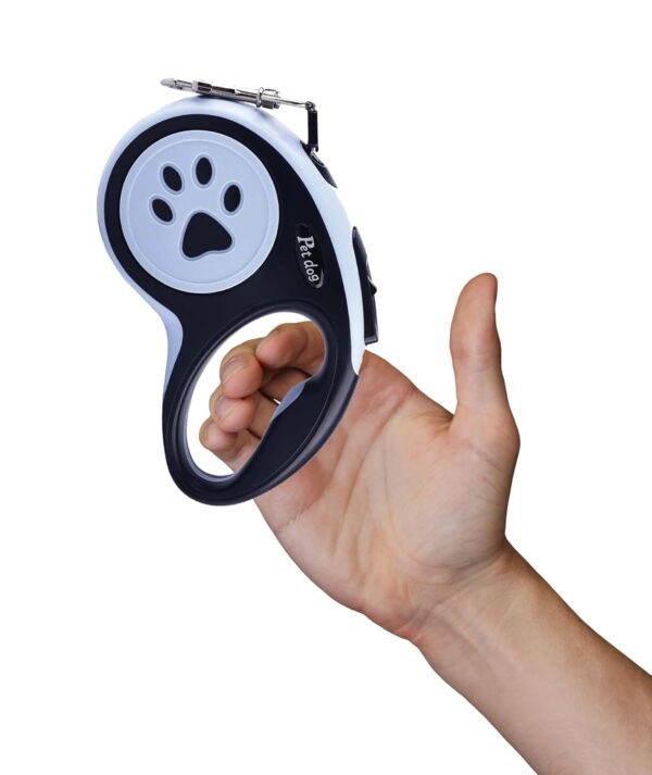 Dog Leash, Pet Products, Dog Chain, Pet Retractable Dog Leash, Anti-Slip Handle One Button Lock & Release, Cat & Dog Rope - Small, Medium, Large (Blue, 5m)