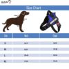 Lulala Service Dog Harness, Large Medium Small Dog No-Pull Reflective Vest,Breathable Adjustable Pet Harness with Piastic Handle for Outdoor Walking -with On Off Locker(Blue L)